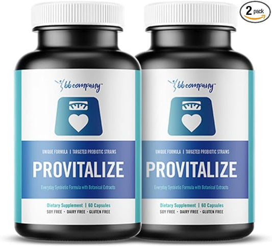 BB Company Provitalize | Probiotics for Women, Menopause | Joint Support, Sexy Midsection Curves, Digestive Health, Menopause Bloat | Turmeric Curcumin Moringa | Packaging Vary | 2 Pack
