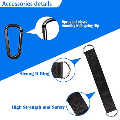 LFJ Cable Pulley with Swing Strap Carabiner Gym Pulley Wheel Set for LAT Pulley System DIY Pull Down Attachment,Ladder Lift,Home Gym Equipment