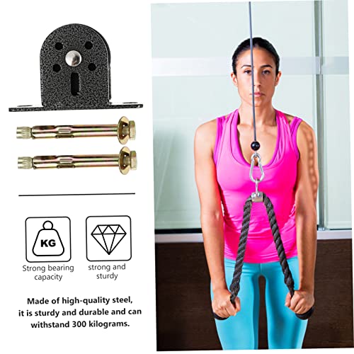 Rope Guide Pulley Mute Fitness Pulley Multipurpose Steel Construction for DIY Cable Machine