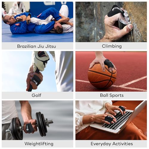 LIONTEK Double Flow Finger Sleeve V3 Pair — Joint Support & Compression for Activity, BJJ, Fitness, Volleyball, Basketball, and More (Small) - size: Small