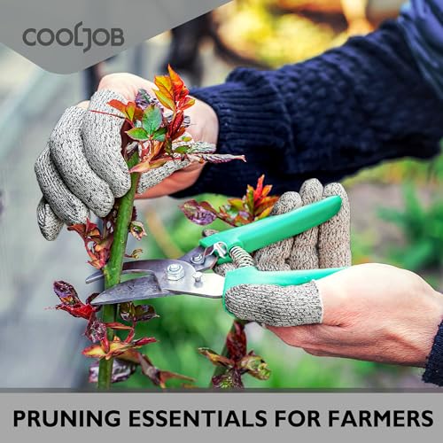 COOLJOB 20-Pack A5 Cut Resistant Finger Cots Full Coverage, Set of 4 - Reusable Anti-Slip Snug-fit Design, Conforms to Men Women Fingers for Work, Kitchen, Garden, Sculpture, Picking, Pruning, S/M - size: Small/Medium