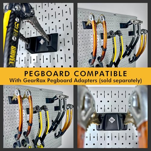 Ice Tool & Axe Wall Storage | Securely Grips Tools | Reinforced Nylon | Pegboard Compatible | Hardware Included