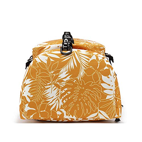 Kalesi Gym Duffle Bag Backpack 4-Way Waterproof with Shoes Compartment for travel Sport Hiking laptop (Mustard yellow) - color: Mustard Yellow