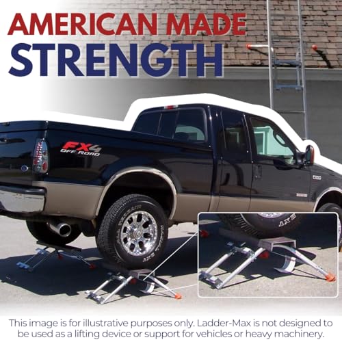 Ladder Stabilizer, American Made Heavy Duty Standoff Fits Most Ladders, Secure Roof and Wall Extension Accessory, Gutter Protection Tool, 25 Years Proven Safety, 5 Year Limited Warranty