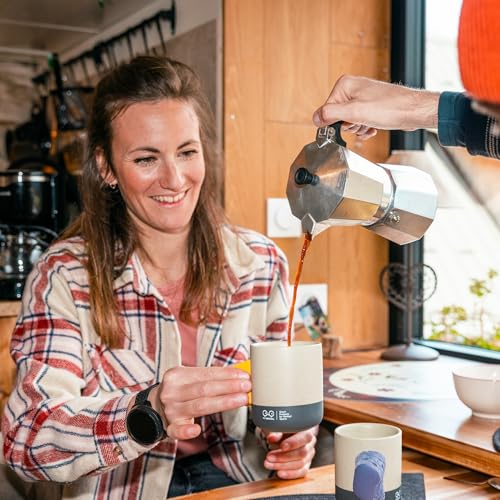 YY Vertical Climbing Mug Evo, Pinch Mug for Rock Climbers and Boulderers, Indoor Bouldering Grip Cup, Unique Gift, Blue - style: Indoor vibes - Yellow