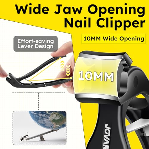 Nail Clippers for Seniors, Heavy Duty Ingrown Toenail Clippers with Long Handle，Angled Head Large Toe Nail Clippers and Slanted Nail Cutter for Thick Nail for Men Women Pregnant Elderly 6Pcs - size: Angled Head 6pcs