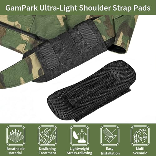 2 Pack Shoulder Strap Pad, Tactical Backpack Shoulder Pads for Sling Bag Strap, Soft Breathable Mesh Cushion Gear for Universal Vest Plate Carrier
