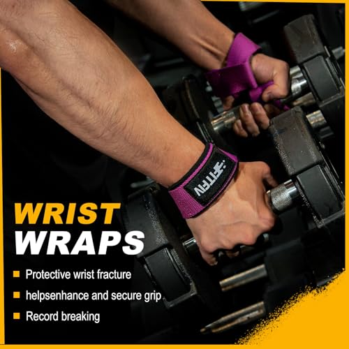 Lifting Straps for Weightlifting, Lifting Wrist Straps for Gym Strength Training, Neoprene-padded Wrist Cushion - Men & Women - color: Pink