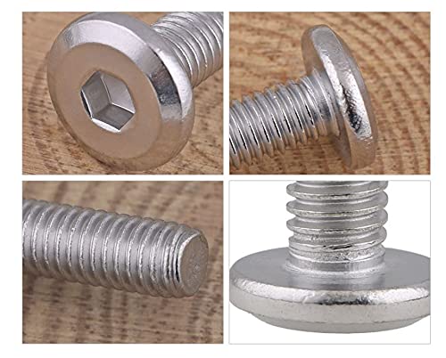 10pcs M6 x 85mm Rivet Countersunk Socket Cap Allen Bolts Rivet Screws Furniture Connecting Bolts 304 Stainless Steel - size: 10pcs M6 x 85mm