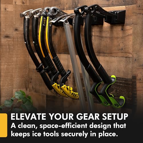 Ice Tool & Axe Wall Storage | Securely Grips Tools | Reinforced Nylon | Pegboard Compatible | Hardware Included