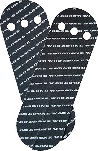 WOD&DONE Custom Hand Protection Athletic Tape Grips for Pullups, Functional Fitness, Gymnastics - color: Black, size: 20pairs