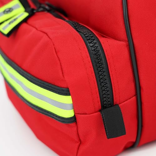Lightning X Customizable Large EMT Medic First Responder EMS Trauma Jump Bag w/Embroidered Name - RED - color: Red