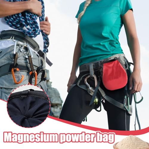 Chalk Bag for Rock Climbing Lightweight Leakproof Adjustable Pouch | Outdoor Bouldering Chalk Pouch for Outdoor Weight Lifting Training Mountaineering Climber Athlete Instructor