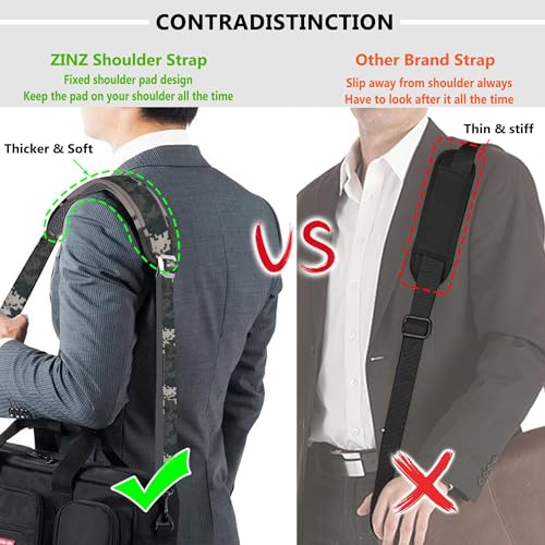 Bag Shoulder Strap, Padded Adjustable Shoulder Strap Replacement - color: Camouflage Gray, size: 57"