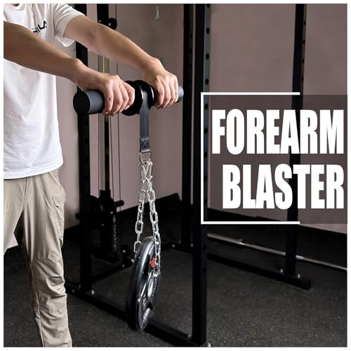 Forearm Strengthener Roller, 2.2 Inch Diameter Multi-functional Forearm Workout Equipment with Thick Grip Handle, Wrist Roller, Forearm Blaster for Wrist and Arm Strength Training Workout