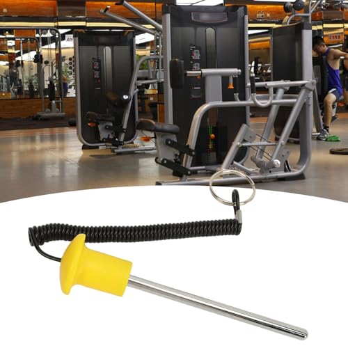 8mm Diameter Gym Weight Stack Pin, Automatic Drop Set Pins, Magnetic Weight Pin with Lanyard, Exercise Equipment Accessory