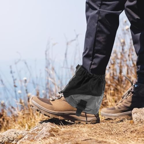 Mikikit Hiking Gaiters Sandproof Shoe Covers for Men and Women Breathable Leg Protectors for Hiking Hunting Snowshoeing and Garden Work 1 Pair