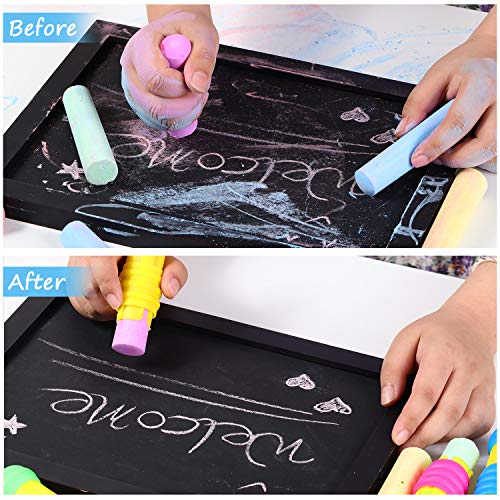 Outus 10 Pieces Railroad Chalk Holder Plastic Adjustable Chalk Clip for Teachers Students Back to School Office Classroom - size: 10 Count (Pack of 2)