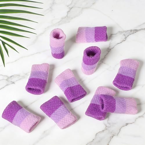 30PCS Crochet Finger Guard, Compression Crochet Finger Sleeves, Elastic Knitting Finger Protector, Breathable Protectors Thumb Splint Brace for Writing, Arthritis Pain Relief, Basketball Sport