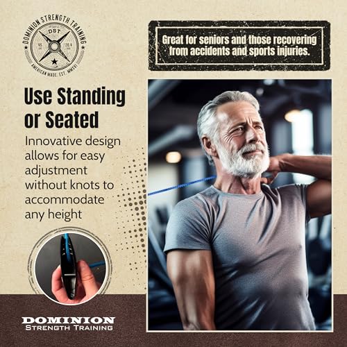 Shoulder Pulley with Over The Door Hook - Improve Shoulder Mobility and Range of Motion - Scratch Resistant Padding to Protect Your Door