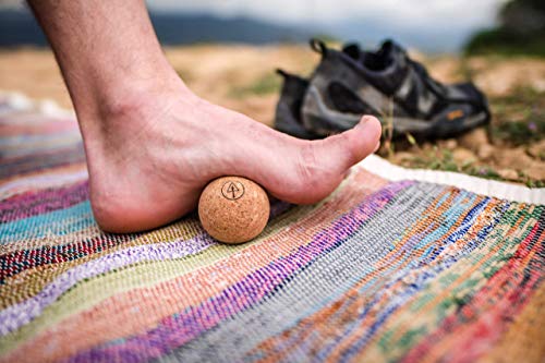 Travel Cork Massage Ball | Lightweight, Sustainable Alternative to Lacrosse Ball for Muscle Pain Relief (1.9 Inch (Pack of 2), Sanded Cork) - size: 1.9 Inch (Pack of 2)