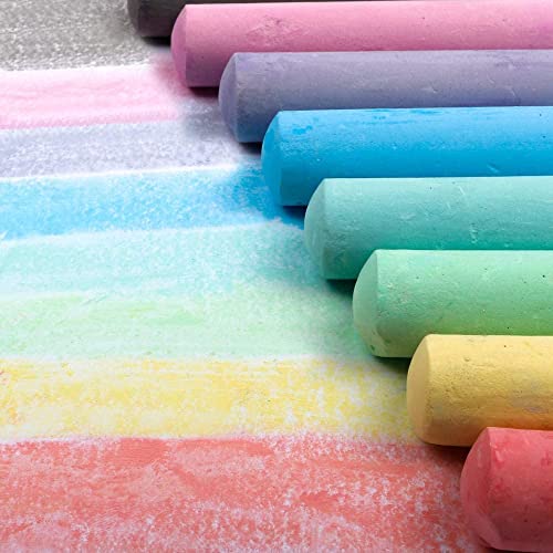feela 168 Pack Sidewalk Chalk, Sidewalk Chalk Set For Kids Jumbo Chalk Bulk, Great for Kids Family, Paint on Sidewalk Wall School Driveway Blackboard Street Playground, 14 Colors - color: 168 pack