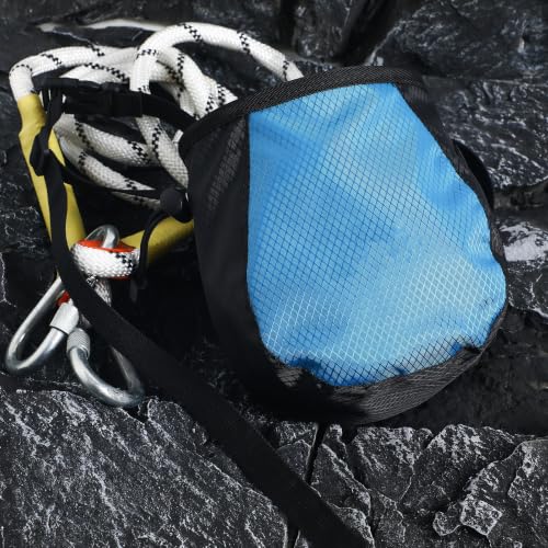 Homoyoyo Rock Climbing Chalk Bags Wear-Resistant Polyester Material Large Capacity 2 Pcs with Drawstring Closure Multi-Functional Outdoor Sports Chalk Bags for Gymnastics and Travel