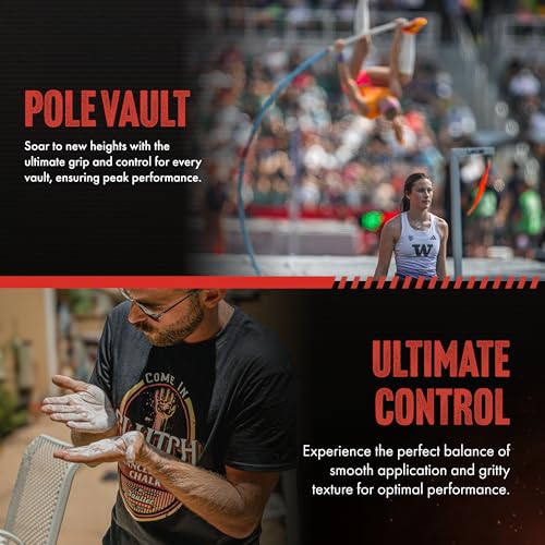 STYK Vaulter Magazine - Enhanced Liquid Chalk, No Mess, Work Out Chalk, Grip Boost, for Weightlifting, Gymnastics, Rock Climbing, Bodybuilding, Pole Vault, Crossfit, and More, Liquid Hand Chalk - style: 60ml with GRIT