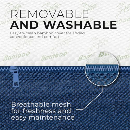 4 Inch Twin Folding Mattress for Floor and Traveling with Removable Cover - Lightweight and Portable Mattress for Adults & Kids - Compact and Easy to Storage (75in x 39in x 4in) - size: Twin (75in x 39in x 4in), style: Navy