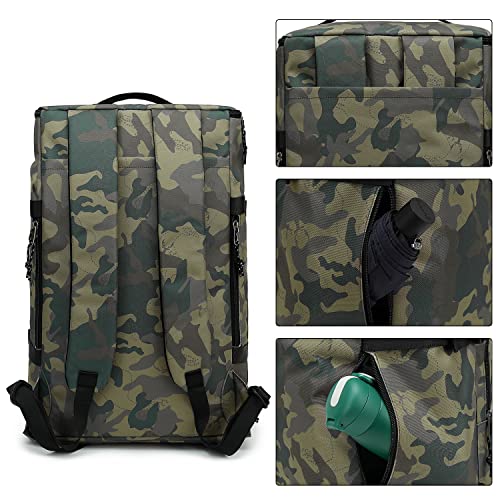 Kalesi Gym Duffle Bag Backpack 4-Way Waterproof with Shoes Compartment for camouflage travel Sport Hiking laptop (camouflage) - color: Camouflage