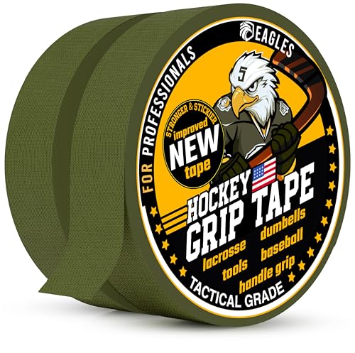 Tactical Grip Camo Tape 1" Gun Grip Tape for Rifle, Firearm, Knife Handle, Magazine, Tool, Bow, Camping Gear, Hockey, Lacrosse Baseball & Softball Bats, Pullup Bars Non-Reflective Weather-Resistant - color: Dark Green