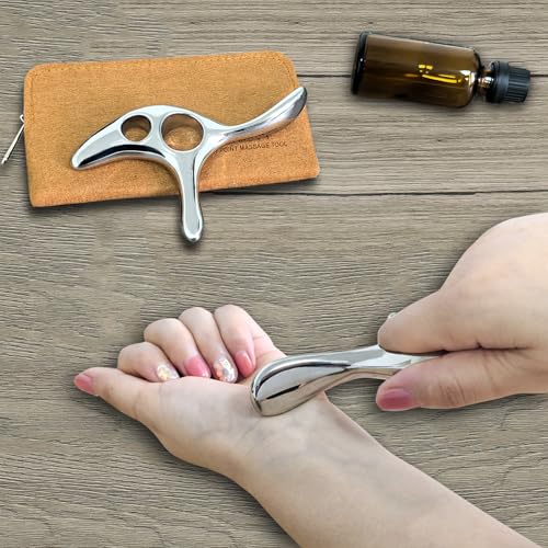 Gua Sha Trigger Point Massage Tool -Thumb Protector,Deep Tissue Massage,Muscle Scraper Tool (T) - size: L