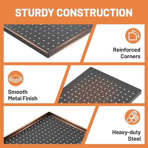 Ultrawall 4 Pack Metal Peg Board Panels with Hooks, Pegboard Wall Tool Organizer for Garage, 84pcs Peg Board with Accessories, 24"X12" - size: 4pack 24"X12"
