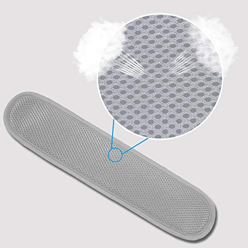 ZINZ Ultra Thick & Breathable Universal Shoulder Pad Cushion for Bag - Long & Comfort - color: Gray