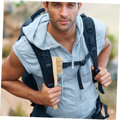 Climbing Brush Chalk Shoe Polish Applicator Brush Wire Grill Brush Sponge Shoe Polish Dauber Outdoor Gears Climbing Equipment Mountain Bike Gloves Wall Climbing Scrubber Brush Wood