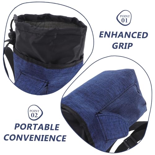Kisangel Chalk Bag for Rock Climbing - Powder Holder with Waist Belt Lightweight and Portable for Bouldering Gym Workouts and Outdoor Climbing