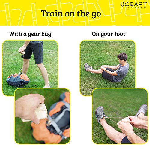 Ucraft Pocket-Sized Climbing Hangboard. Portable Fingerboard for Training and Warm-up
