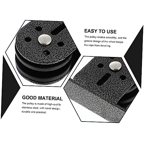 Rope Guide Pulley Mute Fitness Pulley Multipurpose Steel Construction for DIY Cable Machine
