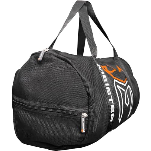 Meister Breathable Chain Mesh Duffel Gym Bag - color: Black, size: X-Large 28"x15"x15"
