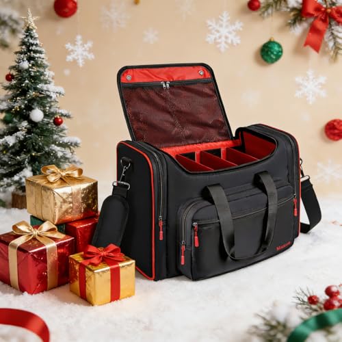 Mancro Padded Sneaker Bag, Sneakerhead Gifts, Shoe Travel Bags Fit 4 Pairs | Come with Insulated Pocket and Shoulder Strap, Multi-functional Sports Gym Duffle for Basketball, Shoes, Cloth