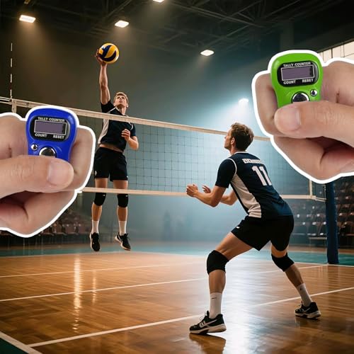4 PCS Electronic Finger Counter, 5 Digit Number and LCD Electronic Digital Display, Resettable Hand Tally, Counting for Golf, Goods Counting, Lap, Knitting