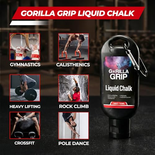 Liquid Chalk for Gym & Sports-Extra Strong Grip Lifting Chalk for Fast Drying,Weightlifting,Rock Climbing & Pole Fitness - style: 2 x 50ml