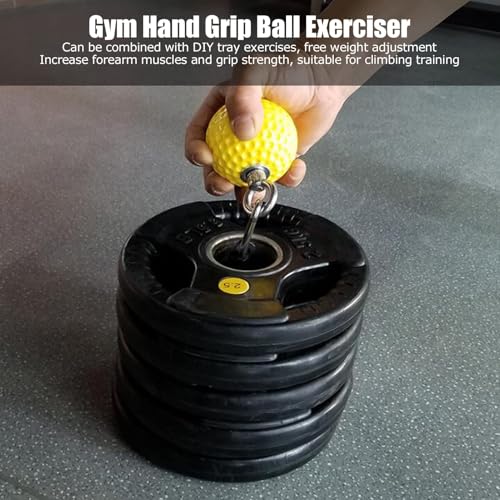 HERCHR Pull Up Grip Ball Anti Slip Rock Climbing Ball Pull Up Hold Grips Replacement for Fitness Bouldering Strength Training(72mm)