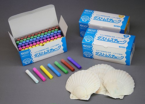 72 Pieces White dustless Chalk - color: White