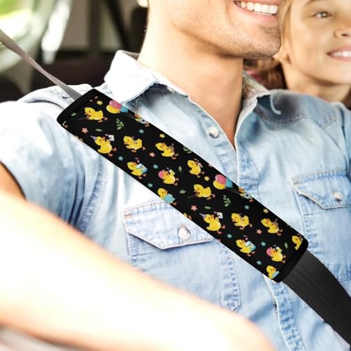 Universal Fit Seat Belt Shoulder Pad for Adult Use, Most Cars, 2 Pack Black Yellow Duck Harness Pads Strap Pressure Relief - color: Pattern 362