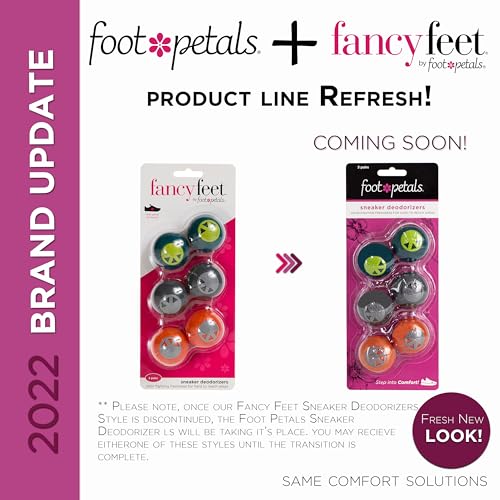 Foot Petals Sneaker Deodorizers - Freshener Balls For Shoes, Gym Bags, Lockers, or Drawers, 3-Pack, Neutral - color: Neutral