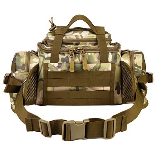 Tactical Assault Gear Sling Pack Hiking Duffle Fanny Packs MOLLE Compact Utility Military Waist Range Bag Heavy Duty EDC Camera Shoulder Backpack (CP camouflage) - color: CP camouflage