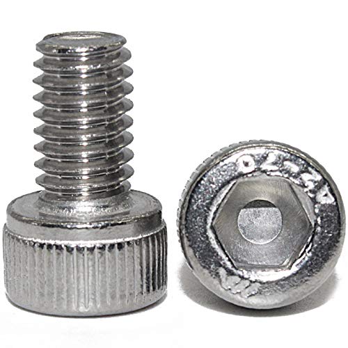 M6-1.0 x 10MM Socket Head Cap Screws,304 Stainless Steel, Quantity 30 - size: M6-1.0 x 10MM