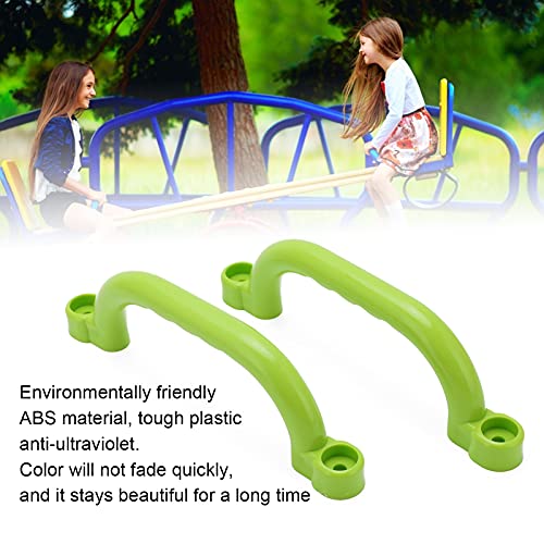 2-Pack Plastic Playground Handles - Textured Grip Rail for Climbing Frame Swing Sets and Treehouses