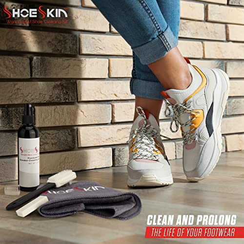 Premium Shoe Cleaner Kit - Tennis Shoes Cleaner, Sneaker Cleaner Kit, Dress Shoes, Boots, and all Shoe Types will Look Like New!